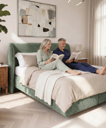 Boxspring Voluta – Design hôtel et base à ressorts