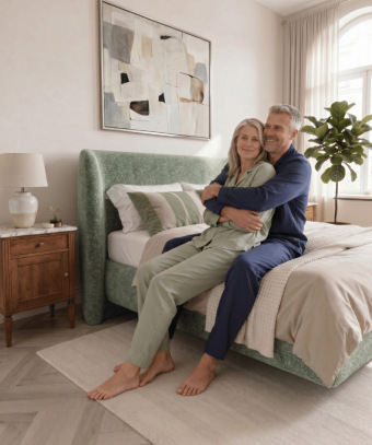 Boxspring Voluta – Design hôtel et base à ressorts