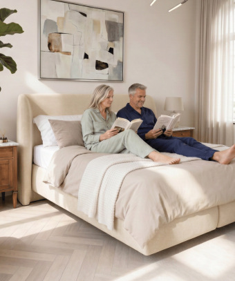 Boxspring Voluta – Design hôtel et base à ressorts