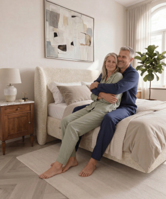 Boxspring Voluta – Design hôtel et base à ressorts