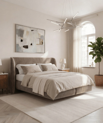 Boxspring Voluta – Design hôtel et base à ressorts