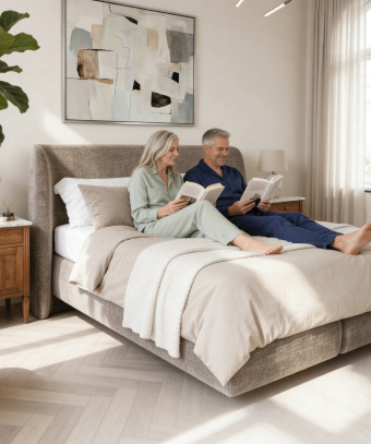Boxspring Voluta – Design hôtel et base à ressorts