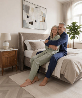Boxspring Voluta – Design hôtel et base à ressorts