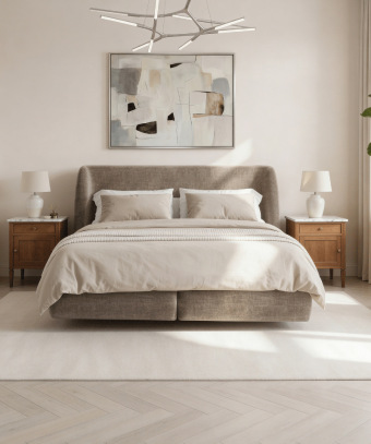 Boxspring Voluta – Design hôtel et base à ressorts