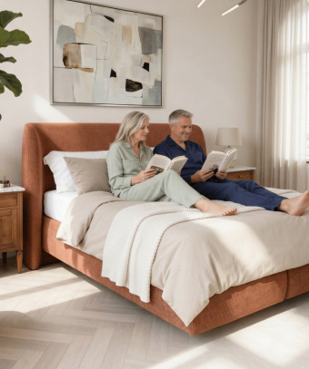 Boxspring Voluta – Design hôtel et base à ressorts
