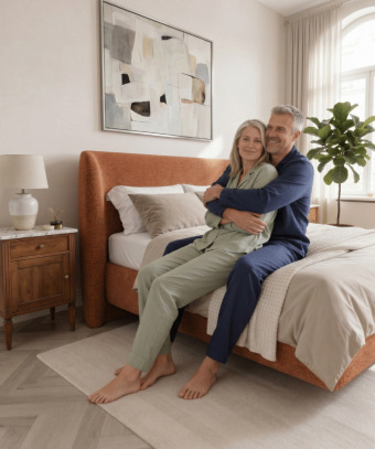 Boxspring Voluta – Design hôtel et base à ressorts