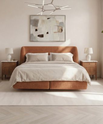 Boxspring Voluta – Design hôtel et base à ressorts