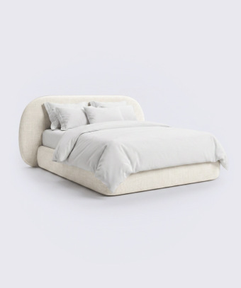 Lit Calya – Design hôtel et tête de lit arrondie