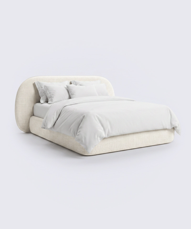 Lit Calya – Design hôtel et tête de lit arrondie