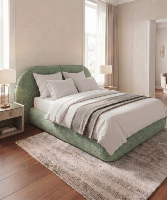 Lit Calya – Design hôtel et tête de lit arrondie