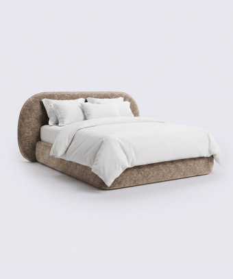 Lit Calya – Design hôtel et tête de lit arrondie