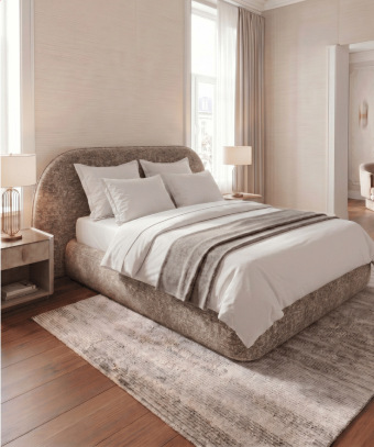 Lit Calya – Design hôtel et tête de lit arrondie