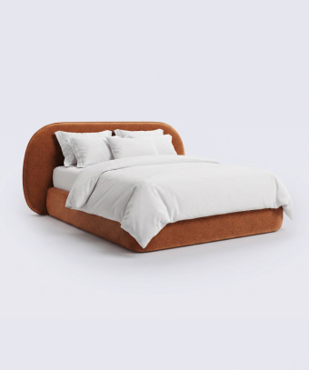 Lit Calya – Design hôtel et tête de lit arrondie