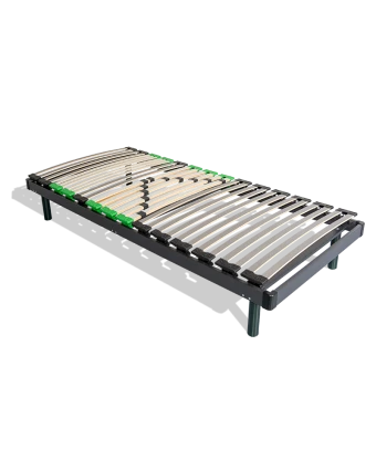 Sommier Virtuose Plat – Double lattes & zone lombaire réglable
