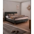 Boxspring Eusebia – Soutien stable et confort haut de gamme : Largeur:160, Longueur:200, Coloris:ENF 09 Gris foncé, Tête:Modela