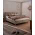 Boxspring Eusebia – Soutien stable et confort haut de gamme : Largeur:180, Longueur:200, Coloris:ENF 22 Taupe, Tête:Stella