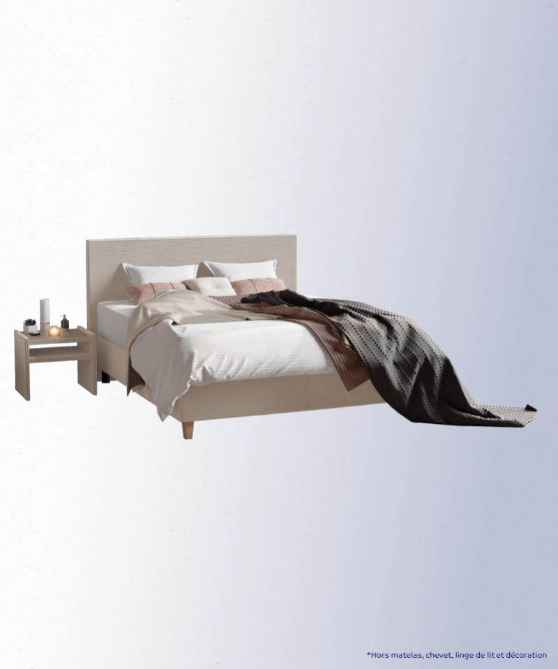 Boxspring Pitt – Confort stable et design sobre