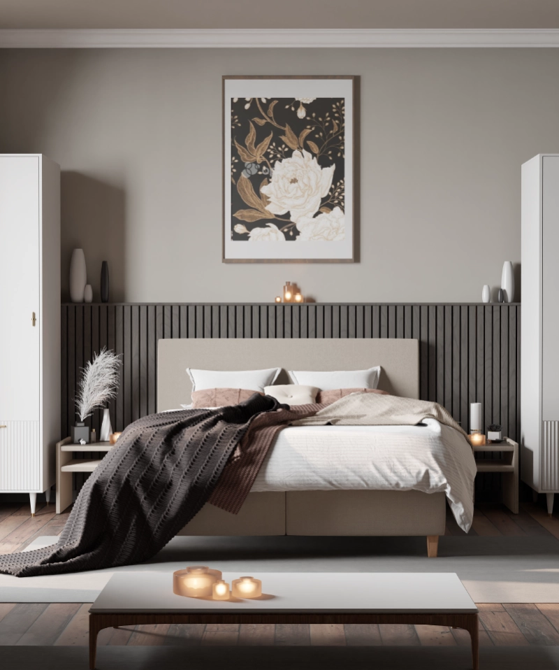 Boxspring Pitt – Confort stable et design sobre