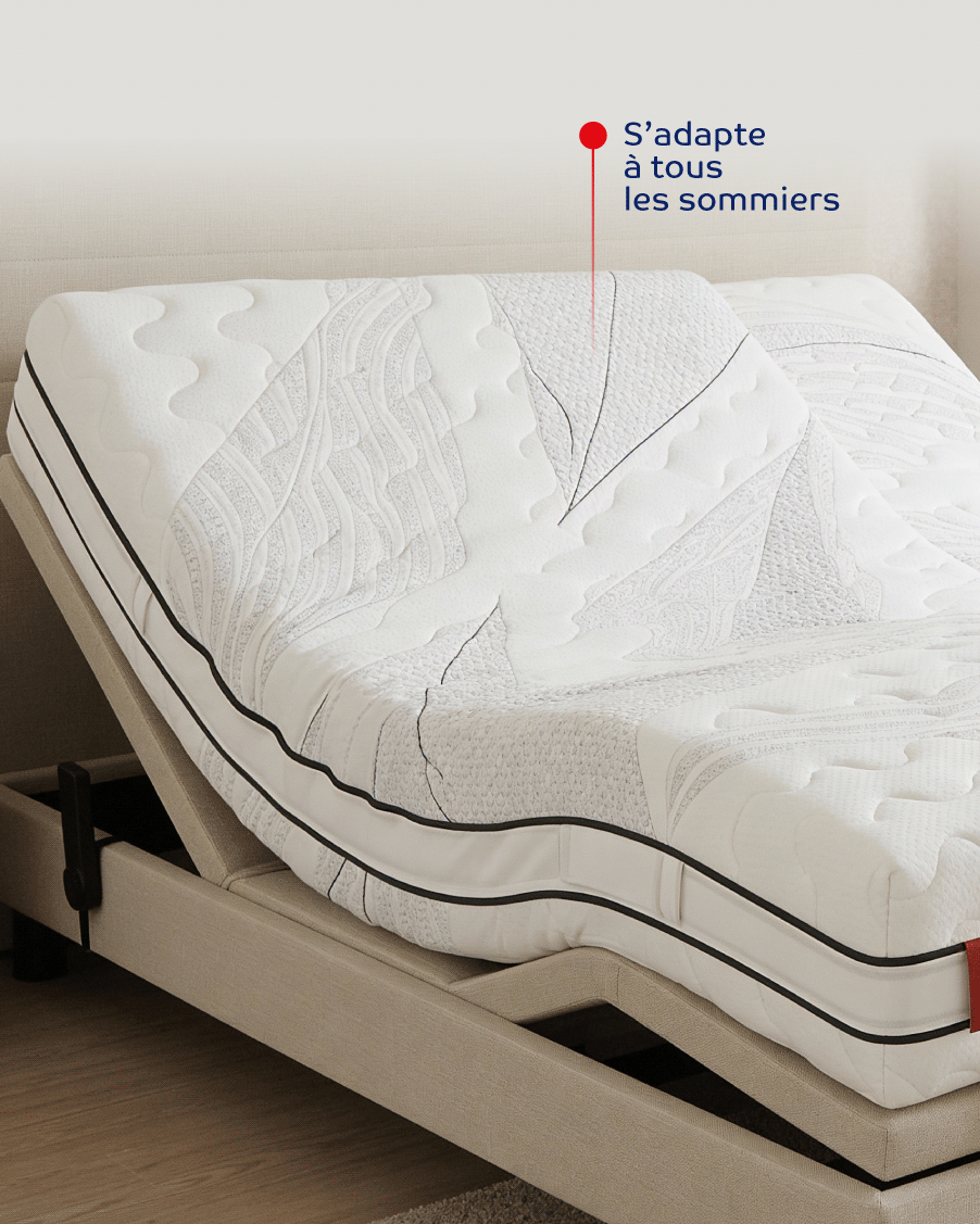 matelas Idole sur un boxspring électrique