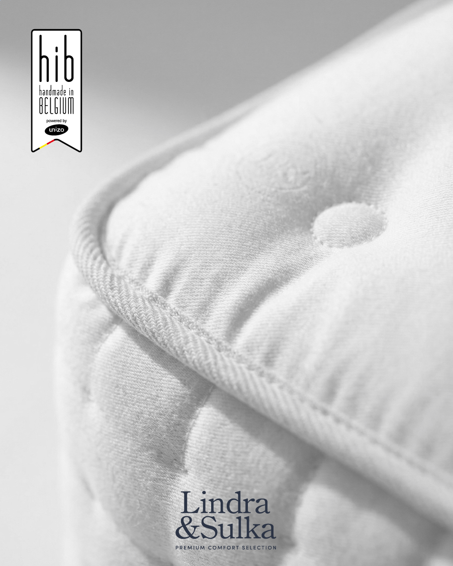 Le matelas Mont-Blanc possède le label HIB : Hand made in Belgium